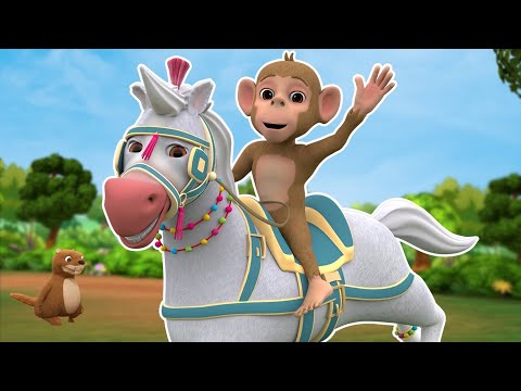 Lakdi Ki Kathi - लकड़ी की काठी काठी पे घोडा | Hindi Nursery Rhymes For Kids | Rhyme Roon