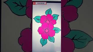 colour flowers||Draw and Colour#shorts #youttubeshorts #colouringpagesforkids #howdrawing#रंगभरना