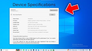 How to Check Device Specifications on Windows Laptop