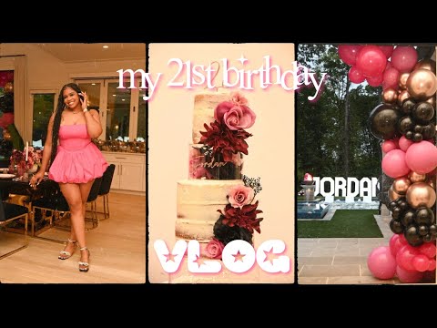 MY 21ST BIRTHDAY VLOG | atl mansion, grwm, party, etc.