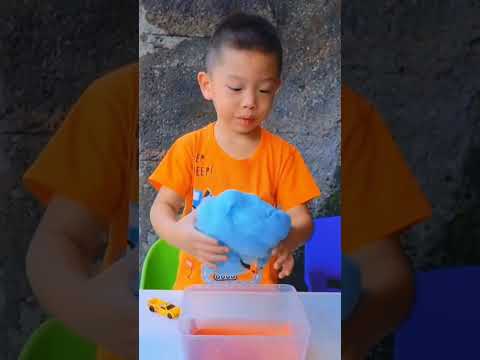 Cotton Candy into the waters , Stretchy Animal Toys, Rescue Fishes