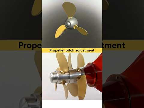 Boat propeller pitch adjustment 😌✅ #mechanism #boatdesign #propeller #cadcam #3dvisualization #3d