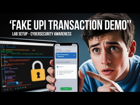 “Fake UPI Transaction Demo (Lab Setup) — Cybersecurity Awareness”