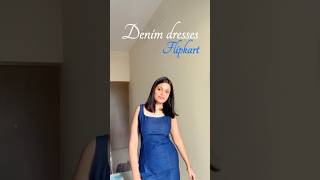 Denim dress from flipkart#flipkart#flipkarthaul#denimdress#birthdaydress#ashortaday#viralreels #grwm