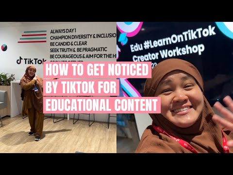 How I got noticed by TikTok Singapore for EDUCATIONAL content — #LearnOnTikTok creator workshop vlog