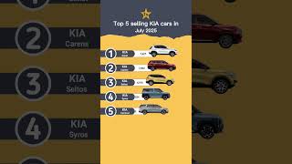 Top 5 selling KIA Cars in July 2025 in India #technnu
