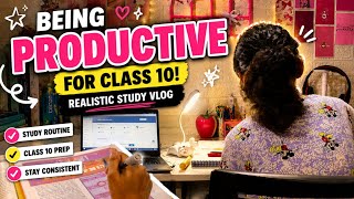 BEING PRODUCTIVE FOR CLASS 10TH 🌟! REALISTIC STUDY VLOG 📖! #10th #exam  @creativelearning2.0 