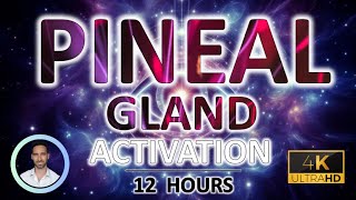Pineal Gland Activation Noise | Third Eye Energy | Deep Sleep & Anxiety Relief | 12 Hours