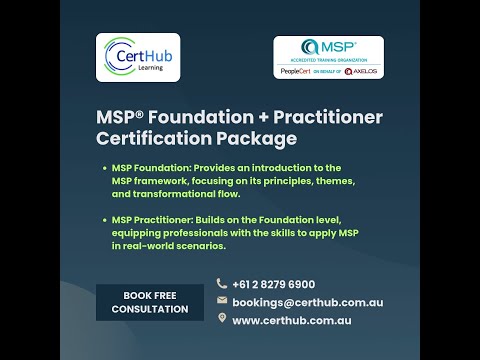 MSP® Foundation + Practitioner Certification Package from CertHub