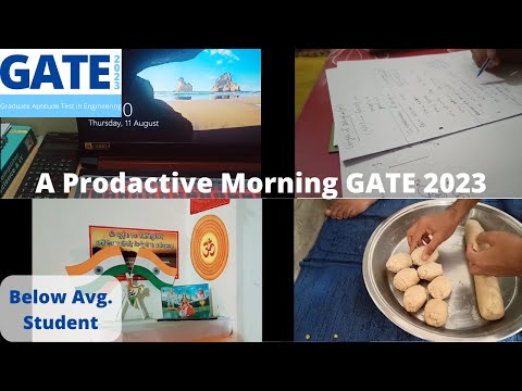 A Productive Morning 4AM GATE 2023 || try to crack gate 2023 exam in 6 months || start from zero