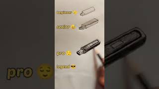 how to draw a USB flash disk #art #drawing #quickdrawing #shorts #viral #youtubeshorts