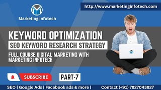 Digital Marketing with Marketing Infotech | Keyword Optimization| SEO Keyword Research Strategy