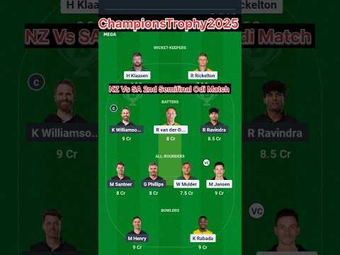 NZ vs SA 2nd Semifinal Pitch Report -Lahore Gaddafi Stadium| NZ vs SA Dream11 Team |#short #savsnz