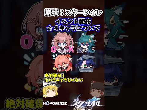 【崩スタ】☆４キャラ配布！？報酬ウマウマ！！ブラザーハヌイベント【崩壊スターレイル】 #崩スタ  #ゆっくり #解説  #ゲーム  #