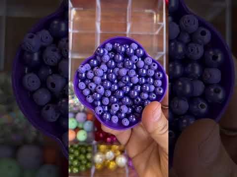 Which One is your favourite? Sort out beads with me) #asmr #satisfying #fun #beads #shorts