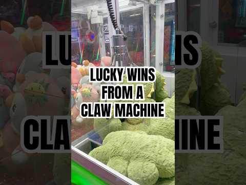 Luck strikes again at the claw machine! 😊 #clawmachine #clawmachinewin #arcade #arcadegames