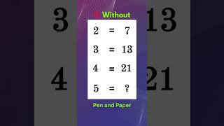 IQ Test | #iqtest #maths #mathchallenge #mathstrick