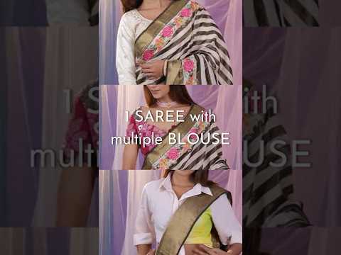 1 Saree, Multiple Blouse Styles | Trendy Ethnic Look