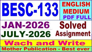 BESC 133 solved assignment 2026 in English || besc 133 solved assignment 2025-26 || ignou besc133