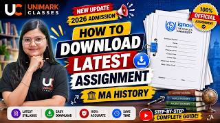 IGNOU How to Download Latest Assignment 2026 | Complete Step-by-Step Guide | Unimark Classes