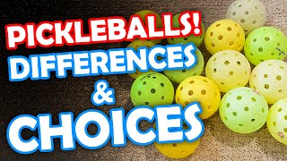 Differences between popular pickleballs and what you should get