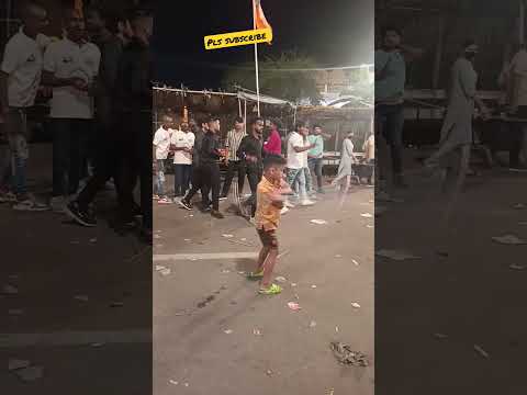 #trending  गणेश mahotsav में mene अखाड़ा में भाग लिया #kid #viral