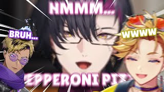 Wilson loses it to Zali munching ASMR (He's really close to the mic)