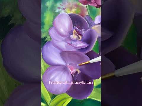 "Painting in Layers" | Part 3: Orchids  #cozyart #quickpainting #paintinginspiration