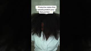 "Protective Styles" that actually protect your hair! 🤯🤯🤯 #naturalhair #protectivestyles