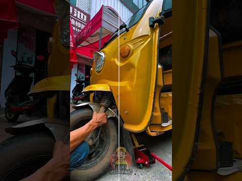 Motorized Rickshaw Front Suspension Repair🔧 #RickshawRepair #ThreeWheeler #Shorts #Automobile #tools