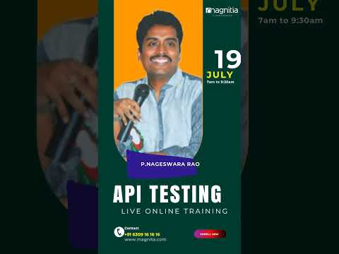 API Testing Training in Hyderabad - P. Nageswara Rao
