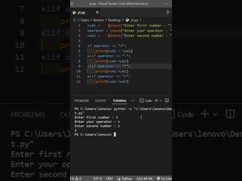 Simple calculator in python