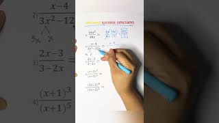 Simplifying Rational Expressions #maths #rationalexpressions