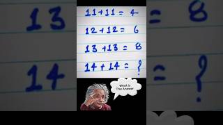 Solve This Math Equation 🤔🤔 #logicpuzzles #mathiqtest #mathpuzzles #math#reasoning #ytshorts