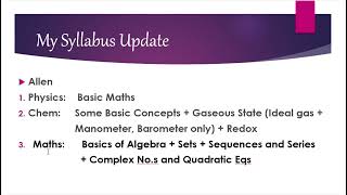 My SYLLABUS UPDATE! Too many backlogs in coaching? SUBSCRIBE for *STUDY TIPS* for SCIENCE 11th Grds!