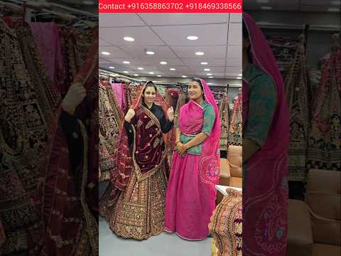 50000 का लहंगा आपको मिलेगा 8000 में /Where to buy cheap bridal lehenga / #short #पूनमराजस्थानी