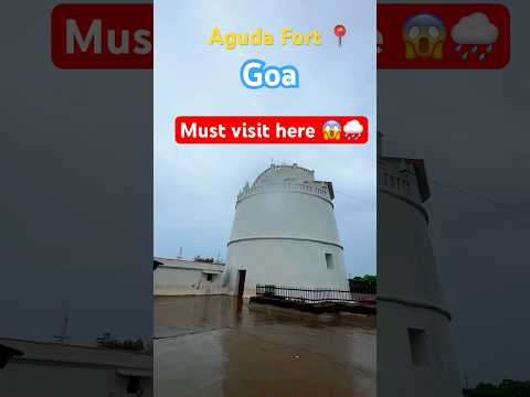 Aguda fort ka yeh view  😱🌧️Goa Mai yeh miss Mat karna 😜… #goa #traveller #india #shorts