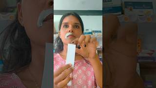 Upper lips Waxing at home #shorts #skincare #jogi #youtubeshorts #wax #shortvideo