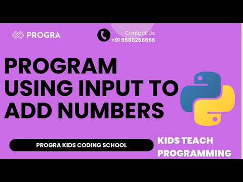 Program using input to add numbers |  #python #pythonforbeginners #pythonprogramming