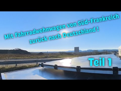 Mit Fahrradwohnwagen von der Franz. Mittelmeerküste zurück Richtung Avignon ☀️😍☀️ Teil 1
