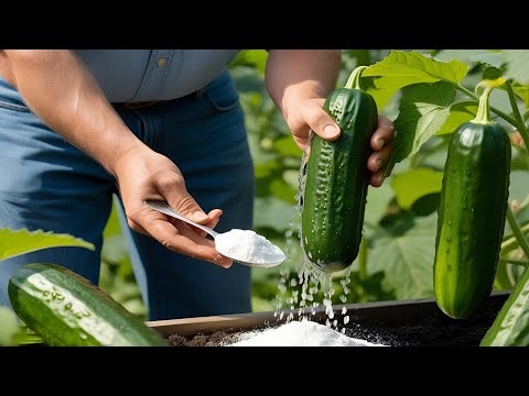 Just 1 tablespoon in water and cucumbers grow wildly