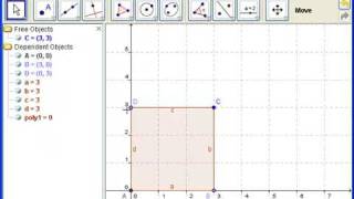 Constructing a Square 1 - GeoGebra in the Classroom