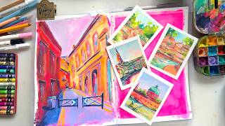 Urban Sketching, Painting Toulouse and the new Roman Szmal Colours!