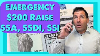 Emergency $200/Mo. Raise for Social Security, SSDI, SSI, Everyone