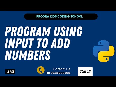 Program using input to add numbers #python #pythonforbeginners #pythonprogramming #ai #coding