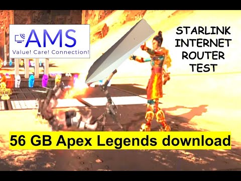 Starlink 56GB Video game download! How well does it do? Apex Legends update, how long does it take?