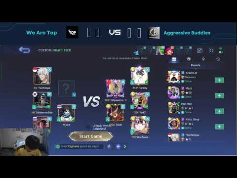 We Are Top VS Aggressive buddies (BO3) Lower Bracket