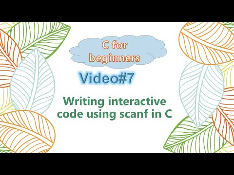 session #7 -  writing interactive program using scanf in C