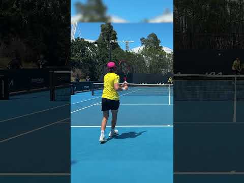 🚀 Joao Fonseca Slow-Mo Rally at Court-Level! // Poetry in motion #courtleveltennis