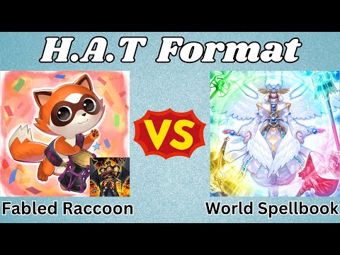 Fabled Raccoons Vs World Of Prophecy Spellbook! | HAT Format Replay Review! | (2014 Yu-Gi-Oh! WCQ)